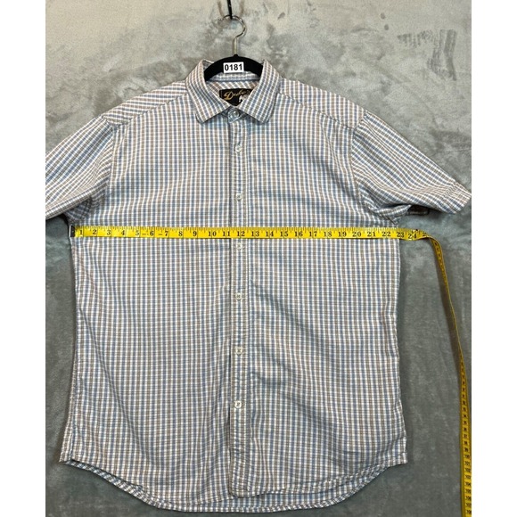 Dukes Plaid Short Sleeve Button Front Shirt Mens Large Western‎ Cowboy - Picture 6 of 10